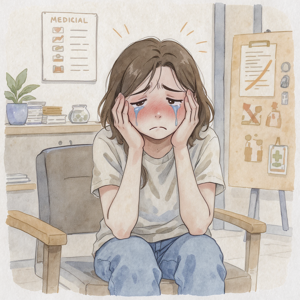 ゲン担ぎする営業マン